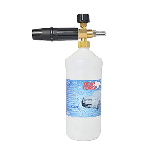 BEARFORCE Professional Adjustable Brass Snow Foam Lance Foam Nozzle Foam Cannon with 1/4" Quick Release Connector Plug Fitting for High Pressure Washer