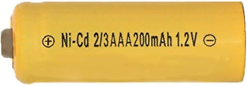 2/3 Aaa 200 Mah Nicd Battery - Button Top (For Solar Lights)