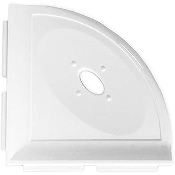 Questech Metro Corner Soap Dish 5 inch Bathroom Shower Shelf | Wall Mounted Shower Corner Soap Tray For New Construction (Bright White Polished)