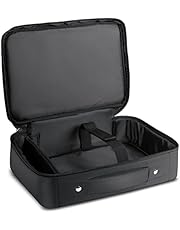 XZJX Direct Projector Carrying Case,Portable Mini Projector Travel Case and Accessory Carrying Bag-Black