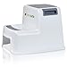 Two Step Stool for Kids, Children & Babies - Dual Height ladder for the bathroom, kitchen, bedroom. 2 Stepping Stool Toddlers. Toilet Training Step. Stools For Kid. Toddler Stepstool. Child Sink.