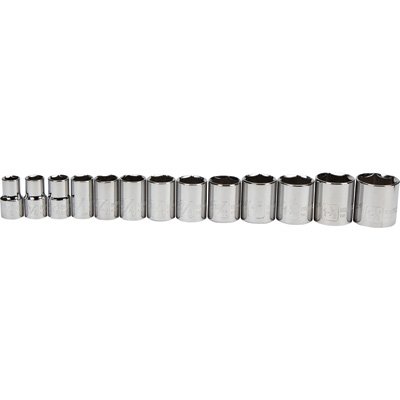 Click Here to See More Images Klutch 1/2in.-Drive Socket Set - 13-Pc., SAE