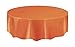 Vibrant Orange Round Plastic Table Cover - 84