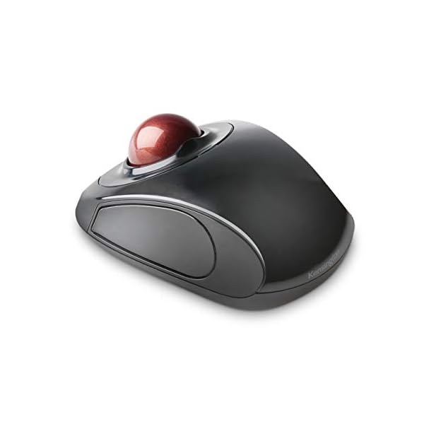 Kensington Orbit Wireless Trackball Mouse with Touch Scroll Ring (K72352US),Black