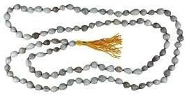 HIMALAYA RUDRAKSH KENDRA Rudraksha 100% Original Lab Certified Vijayanti Mala 108+1 Beads 8 Mm For Japa And Unisex Wearing Off White