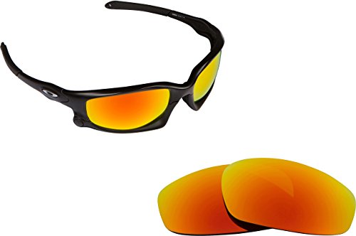 New SEEK Replacement Lenses Oakley SPLIT JACKET - Polarized Fire Red Mirror