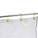 aibee Rustproof Shower Curtain Rings, 100% Rustproof Stainless Steel,Shower Hooks Set of 12 Rings for Shower Rods Gold