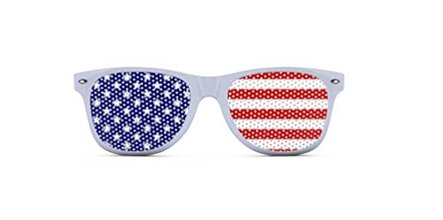 USA Sunglasses - Patriotic Shades - Red White and Blue - America