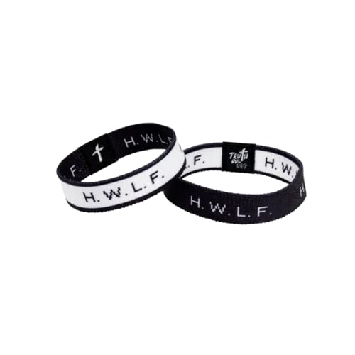 Truthful Lips HWLF Bracelets - He Would Love First - WWJD Bracelets - Elastic Bands - 1 Pack or Save and Collect All (Black, Small (6in)) at Amazon