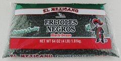 El Mexicano Dry Black Beans 4 Lb - Frijoles Negros