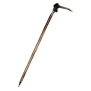 GTK – Geweihe & Trophäen KRUMHOLZ Wandelstok voor heren, met handvat van hertshoorn, rothirs, van kastanjehout