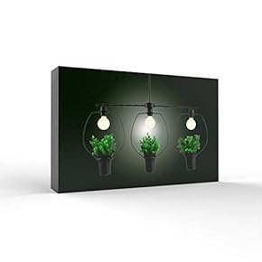 Canvas Wall Art - Chandelier - Modern Home Art Stretched and Framed Ready to Hang - 12x18 inches