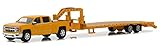 2015 Chevrolet Silverado and Gooseneck Trailer Yellow Hitch & Tow Series 13 1/64 Diecast Car Model by Greenlight 32130 B