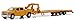 2015 Chevrolet Silverado and Gooseneck Trailer Yellow Hitch & Tow Series 13 1/64 Diecast Car Model by Greenlight 32130 B