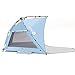 Easthills Outdoors Coastview Easy Setup Beach Tent UPF 50+ Double Silver Coating Extra Large Sun Shelter - Extended Zippered Porch Included