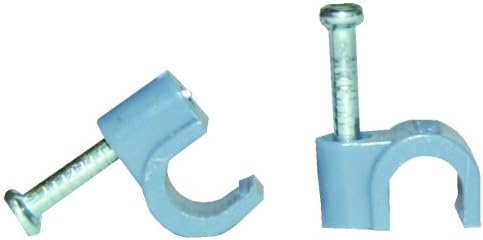 Voltman vom512208 Box 100 Clips 5 mm Diameter Grey
