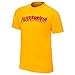 WWE Authentic Wear Hulk Hogan Hulkamania Yellow T-Shirt Extra Large