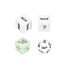 4 Pcs Dices Novelty Funny Dice Game, Gift for Valentine's Day Couples (A)