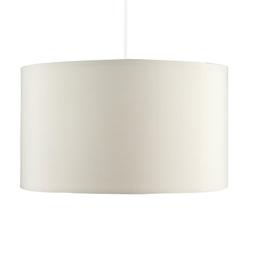 Self Assembly Extra Large Modern Cream Polycotton Cylinder Ceiling