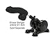 KINK By Doc Johnson The Really Big Dick Dildo - 12 Inches Long and 10.25 Inches Wide - Dual Density ULTRASKYN Dildo with XL Removable Vac-U-Lock Suction Cup - Made In America - Black
