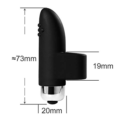 Rainly Black Silicone Wonderful Finger Massage Whisper Quiet, Waterproof, Wireless, Neck Shoulder Back Body Tool