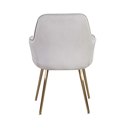 DMF Furniture Modern Velvet Accent Chair Set of 2 High Back Elegant