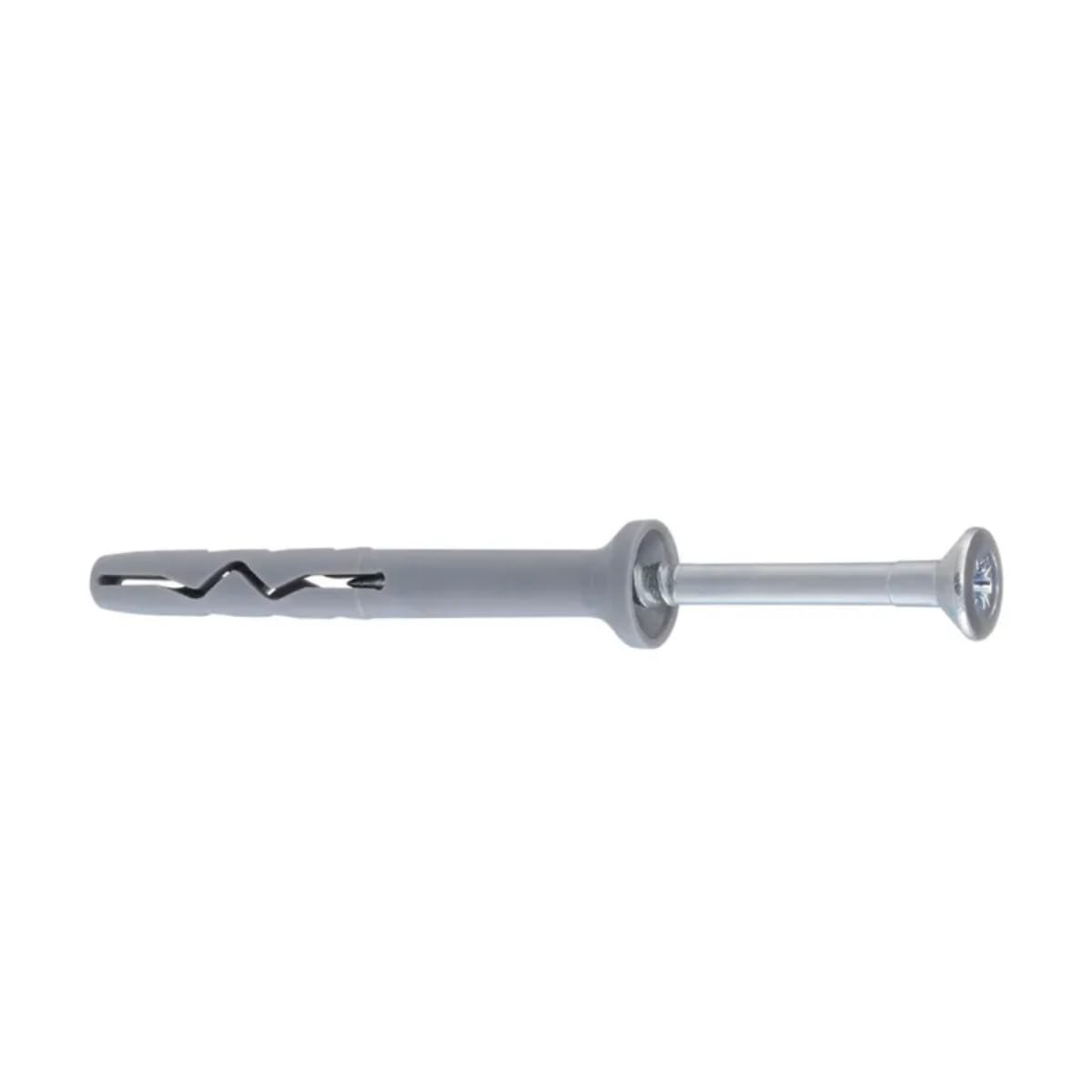 Klimas 50 x Very Long Quality Frame Anchors / Nail Dowels 10 x 200 mm with Galvanised Cross Steel Nail Screw from Renowned European Production