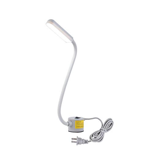 COB LED Sewing Machine Light Kit Portable Work Light LED Light Flexible Gooseneck Lamp with 4W 130lm/W 120 Beam Angle Magnetic Mounting Base Desk Lamps for Quilting Work Sewing Machine Table Lathe