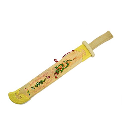 NOQ Yellow Dragon Sword/Wooden Weapon Model/Martial Arts Props/Home Furnishing Decoration/Kids Toys/Cosplay