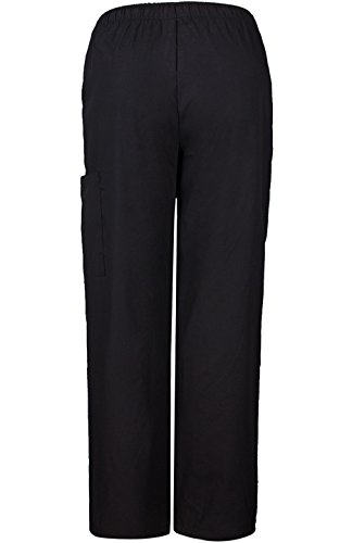 MedPro Women's Printed Medical Scrub Set V-Neck Top and Pants Blue XL