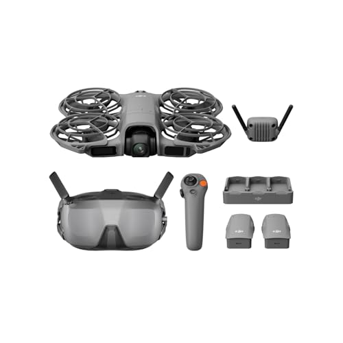 DJI Pack Neo 2 Motion Vuela Más con RC Motion 3 y Goggles N3, transmisión estable con transceptor digital, dron 4K para principiantes, vuelo FPV, 3 baterías