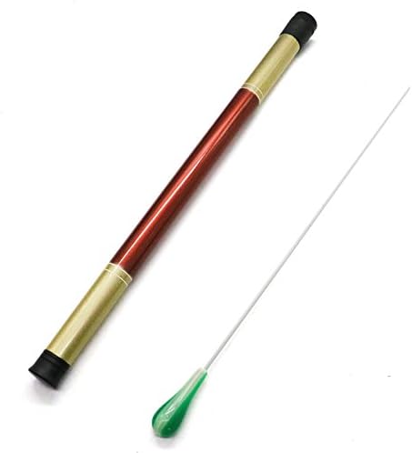 MAISHO Music Conductor Batons with Imitation Agate Handle and Sturdy Case Orchestra Conducting Baton Music Batons (Green)