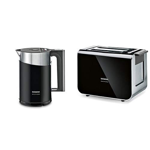 Siemens TW86103P Wasserkocher (2400 W, Temperaturauswahl, Abschaltautomatik, Warmhaltefunktion, Überhitzungsschutz, Fassungsv