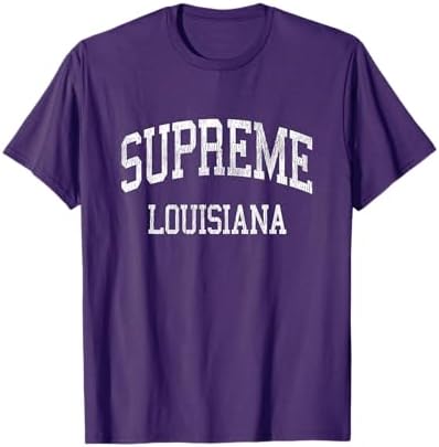 Amazon.com: Supreme Louisiana LA Vintage Athletic Sports Design T