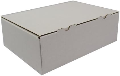 VK - Cajas de cartón plegables (60 unidades), color blanco: Amazon.es: Oficina y papelería