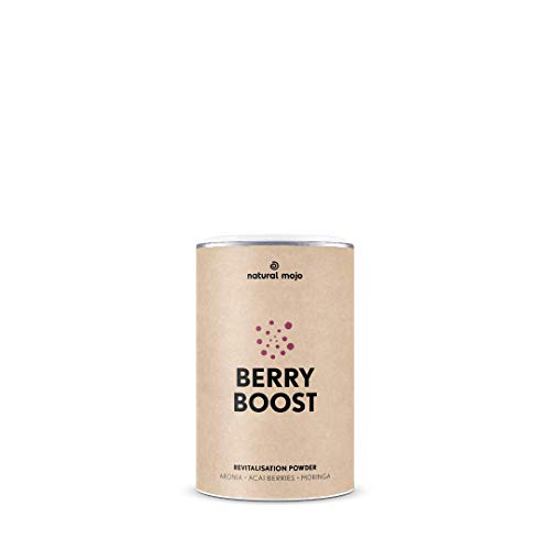 Natural-Mojo-Berry-Boost--Superfood-Pulver-153-g--Vital-Drink-fuer-geistige-Aktivitaet--Instant-Getraenk-vegan-gluten-und-laktosefrei--mit-Beeren-Geschmack Natural-Mojo-Berry-Boost--Superfood-Pulver-153-g--Vital-Drink-fuer-geistige-Aktivitaet--Instant-Getraenk-vegan-gluten-und-laktosefrei--mit-Beeren-Geschmack