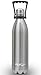 AquaFlask Insulated Double Wall Stainless Steel Water Bottle with Handle (Glossy Stainless Steel, 27-Ounce)