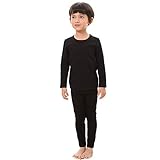 HEROBIKER Kids Ultra Soft Fleece Lined Thermal Underwear Boys Long Johns Top Bottom Set 2pcs