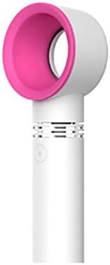 Drawoz Portable USB Rechargeable Bladeless Fan Handheld Mini Cooler No Leaf Fan with 3 Speed Level