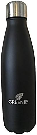 Greenie Vacuum Insulated Cola Style Bottle - 17 oz Double-Walled 18/8 Stainless Steel Water Sports Thermos - Compare to Simple Modern, S'well, Contigo &amp; Hydro Flask