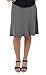 STRETCH IS COMFORT Women's A-Line Skirt Charcoal Gray Medium