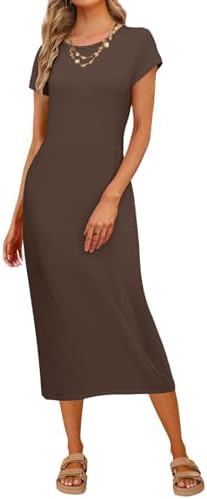 amazon short sleeve maxi dress Amazon.com: Amazon Essentials Women's Short-Sleeve Maxi Dress, Flowy, Black, X-Small : Clothing, Shoes & Jewelry