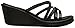 Skechers Cali Women's Rumblers-Wild Child Wedge Sandal, Black Rhinestone, 7 M US