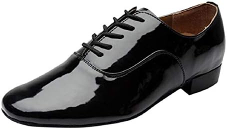 Men Lace up Pantent Leather Shoes Tuxedo Dress Shoes Lace up Party Dance Shoes by Lowprofile
