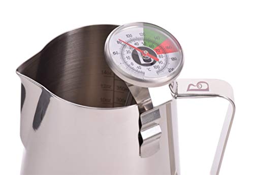 Brewista Short Frothing Thermometer-5-Inch with Clip (BFTHRMS), 5-Inch, Stainless Steel