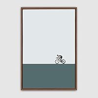 Framed Canvas Wall Art Minimalistic Painting Canvas Prints Home Artwork Decoration for Living Room,Bedroom - 16x24 inches