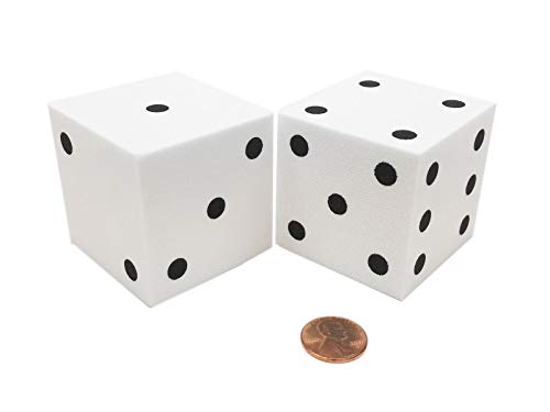 50mm Foam Dice - White