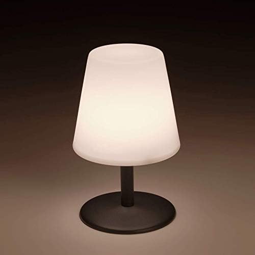 Lumisky Lampe de Table de Jardin lumière Blanche sans Fil sur Batterie STANDY Mini Rock à LED 26cm, ABS, Gris, 15x15xH26 - Image 5