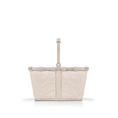 reisenthel carrybag XS teddy sand – Stabiler Einkaufskorb mit praktischer Innentasche – Elegantes und wasserabweisendes Design