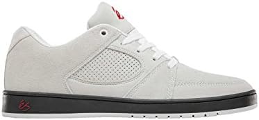 ES Men's Accel Slim Skate Shoe, White/Black, 8.5 Medium US